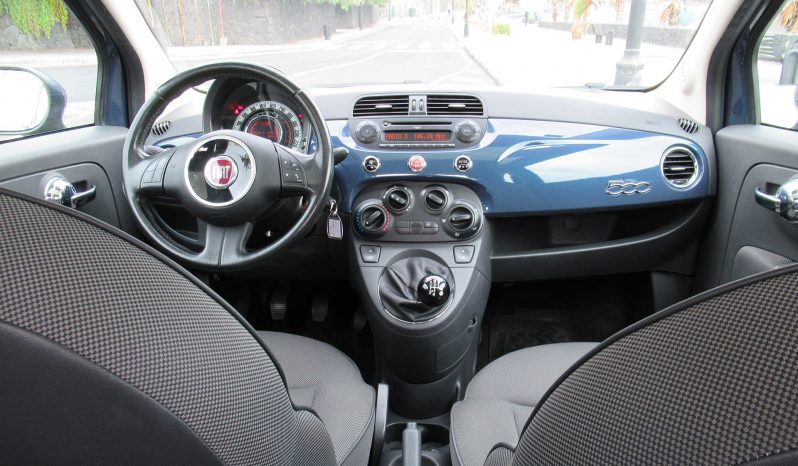 Fiat 500 1.2 cc, 2014, Azul lleno